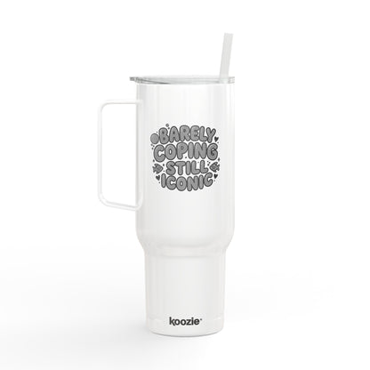 Barely Coping Still Iconic 40oz Engraved Insulated Tumbler