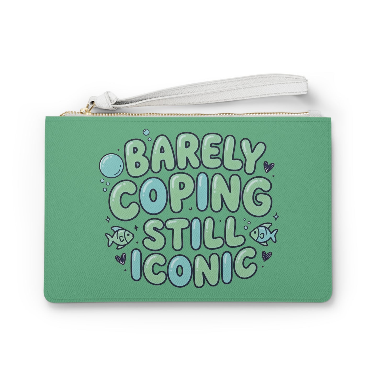 Barely Coping Still Iconic Clutch Bag