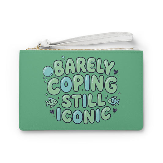Barely Coping Still Iconic Clutch Bag