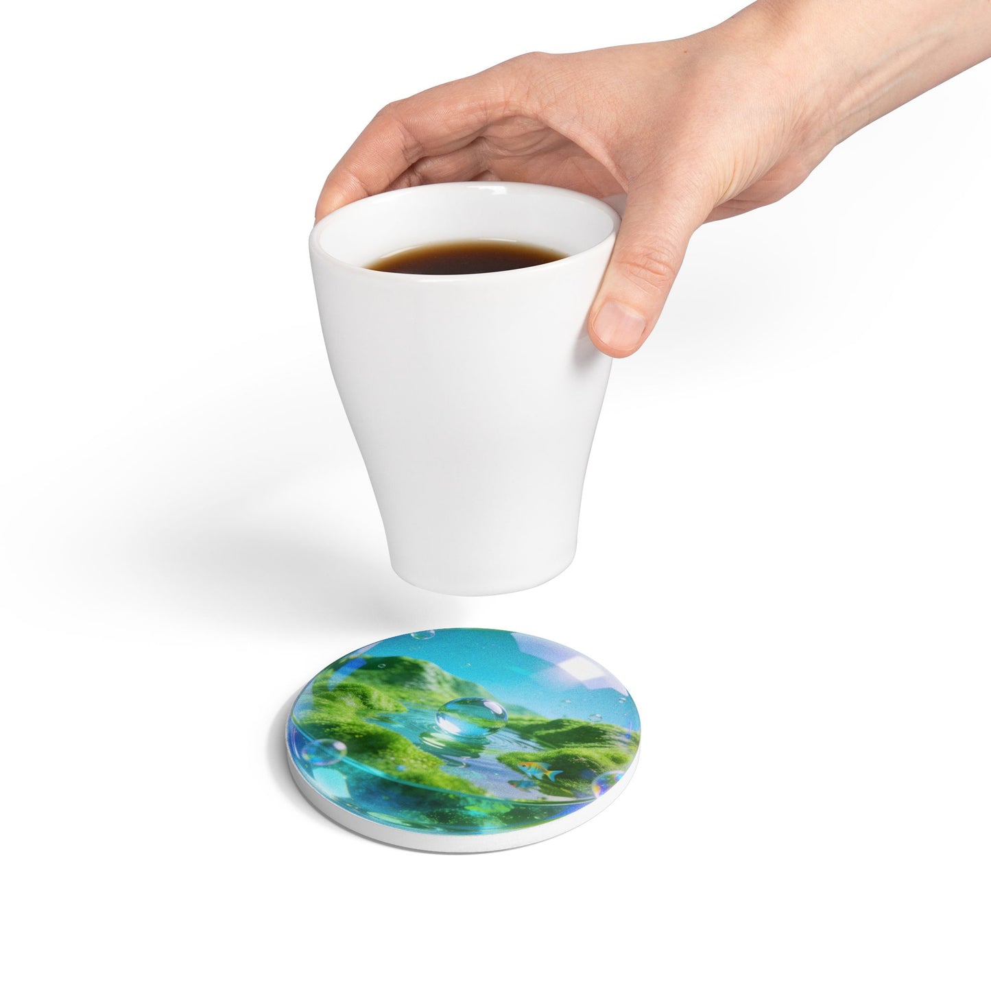 Frutiger Aero Ceramic Coaster