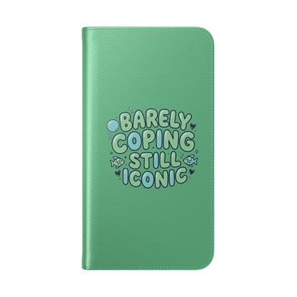 Barely Coping Still Iconic Flip Phone Wallet Case