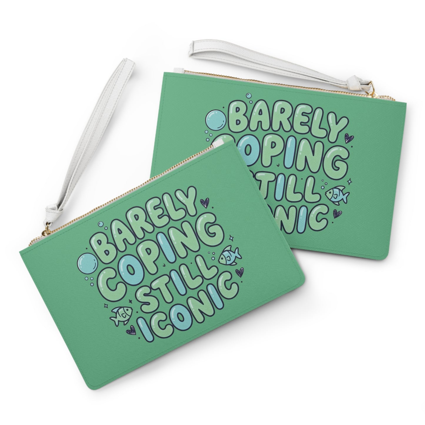 Barely Coping Still Iconic Clutch Bag